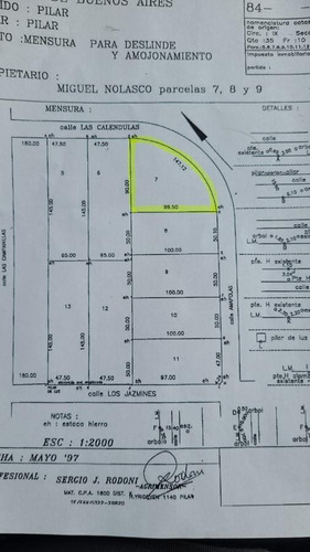 Imagen 4 de 4 de Lote En Venta En Las Caléndulas Pilar