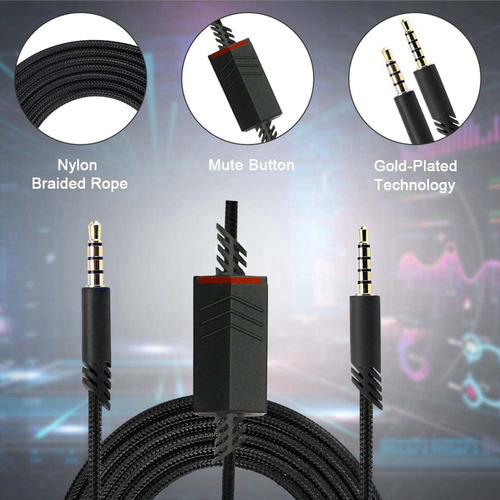 2 Cables De Repuesto Para Auriculares Astro A40, Audio Ca