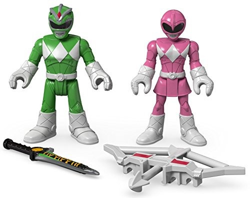 Fisher-price Imaginext Power Rangers Green Ranger - Pink Ran