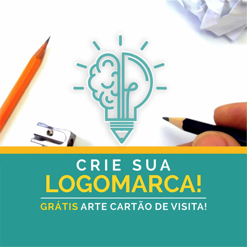 Imagem 1 de 5 de Logomarca Logotipo Criação De Marca Criar Logo 24h