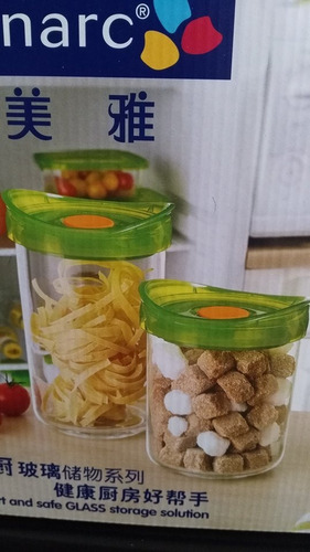 Imagen 3 de 8 de Set De Jarra Con Canister De Vidrio Luminarc Oferta