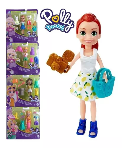 Conjunto Polly Pocket Pequeno Polly Fashion Floral - Mattel