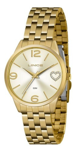 Relógio Lince Feminino Ref: Lrg4717l C2kx Casual Dourado