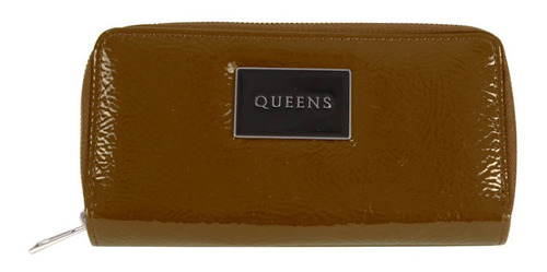 Billetera Fichero Queens Dama Cuero Pu Tarjetero C/ Monedero