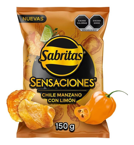 2 Pack Papas Fritas Chile Manzano Barcel 150