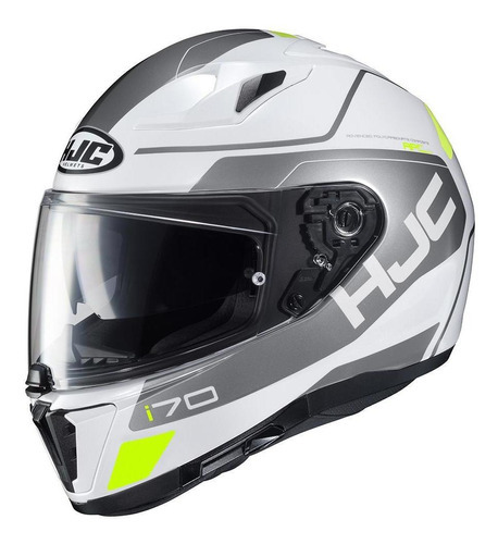 Capacete I70 Karon Moto Integral Hjc Viseira Solar Motoboy Cor Branco Tamanho 58