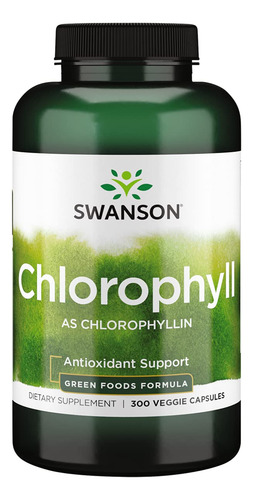 Suplemento Swanson Chlorophyll 60 Mg 300 Cápsulas Vegetarian