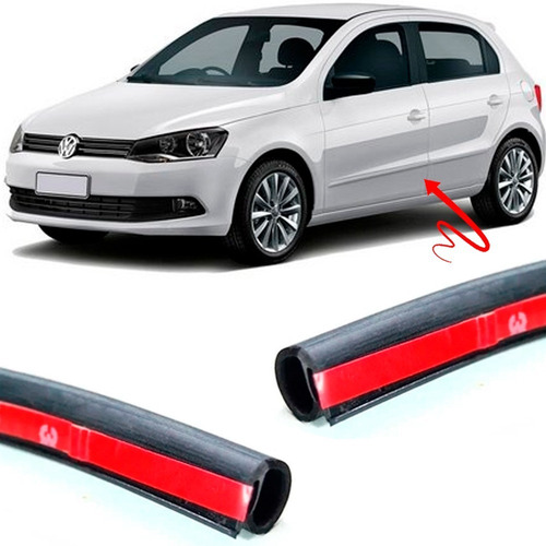 Imagem 2 de 4 de Kit 4 Borrachas Contorno Porta Voyage Saveiro Gol G5 G6