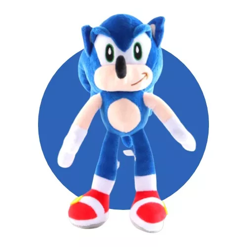 Pelucia Sonic Boneco Tails Knuckles Eggman Shadow Filme