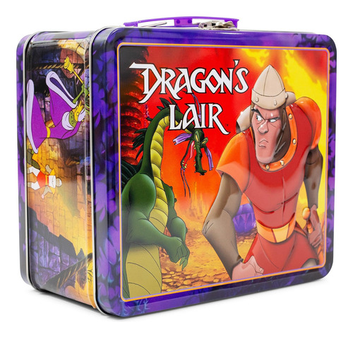 Lonchera Toynk Dragon's Lair De Metal De Estilo Retro
