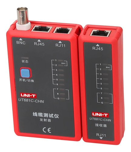 Tester Red Rj11/rj45 Ut681c Uni-t Incluye Bateria