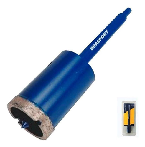 Serra Copo Diamantada 110 Mm Com Haste 7952 Brasfort