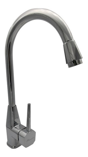 Imagen 5 de 6 de Griferia Monocomando Pico Cisne Cubic Cocina Baño Oferta