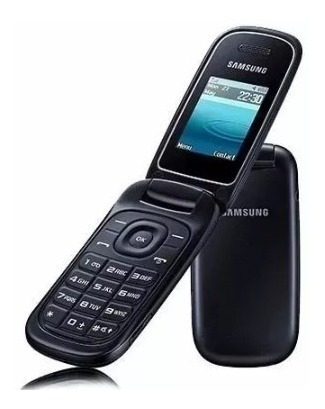  Celular Samsung Gt E 1272- 2 Chip Abre De Flip P/idoso
