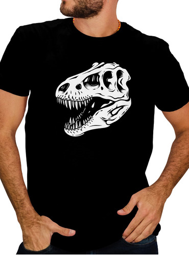 Polera Dinosaurio Efecto Fosforescente Hombre - Mujer D17