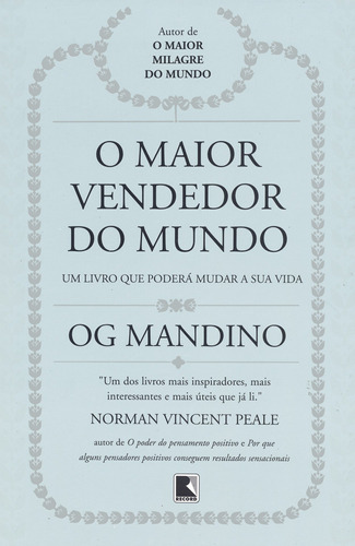 Imagem 1 de 3 de O maior vendedor do mundo, de Mandino, Og. Editora Record Ltda., capa mole em português, 1978