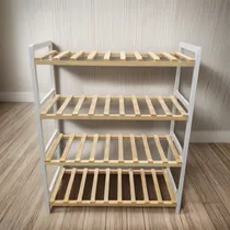 Comprar Zapatera En Madera Muebles Para El Hogar 55x68x25 4estantes