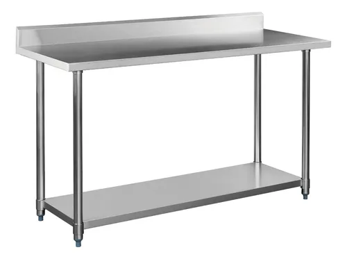 Mesón Mural De Acero Inox 140cm Bozzo