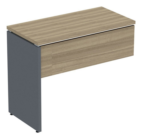 Complemento De Mesa Pé Painel Linha P25 Noce Ijwt