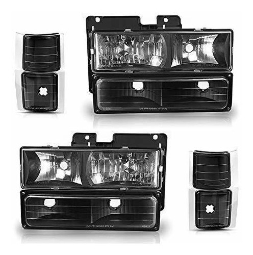 Autosaver88 Headlight Assembly Kit Compatible With Chevy C-k