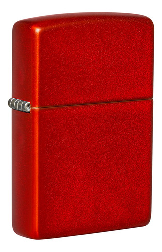 Imagen 1 de 10 de Encendedor Zippo Lighter Classic Metallic Red Rojo