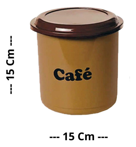 Conjunto 2 Potes Açúcar E Café 2 Litros Para Cozinha