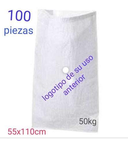 100 Piezas Costal De Rafia 50kg, De Una Vaciada Azucarero