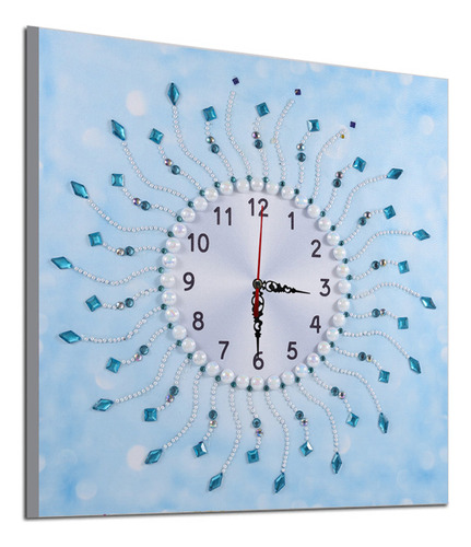 Reloj De Pared P Clock Kits Con Pintura De Diamantes En 5d,