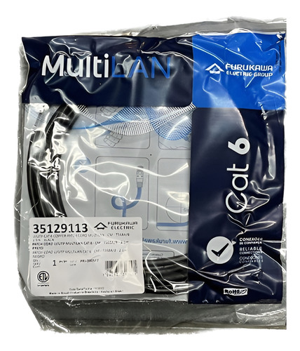 Patch Cord Utp Cat.6 2.5 Metros Furukawa 35129113 En Palermo