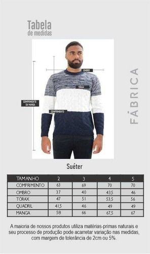 Imagem 4 de 4 de Suéter Tricot Masculino Leve Gola C Marinho