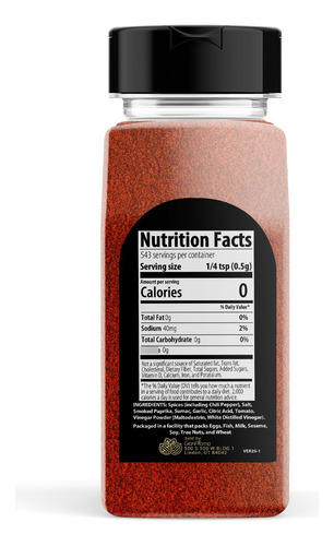 Mezcla De Condimentos Picante 272 G Cocina Norteafricana