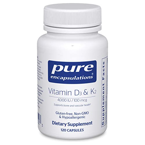 Encapsulaciones Puras Vitamina D3 Amp; K2  Durable Mdq5e