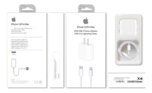 Cargador Apple iPhone Carga Rápida 25w Sellado