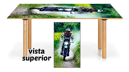 Vinilo Para Heladera Moto Cross Off Road Extremo M5