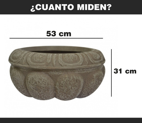 Imagen 6 de 6 de Maceta Minimalista Tazón Mejor Que Fibra De Vidrio .30