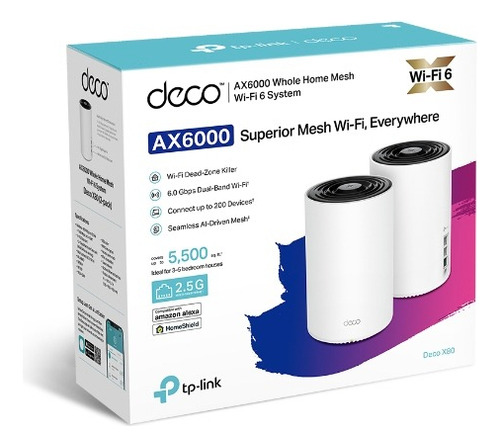 Sistema Wifi Mesh Tp Link Deco X80 Ax6000 Wifi 6 Dual Band
