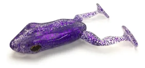 Monster Bait 3 ranas de remo, 9,5 cm, 2 unidades, color morado