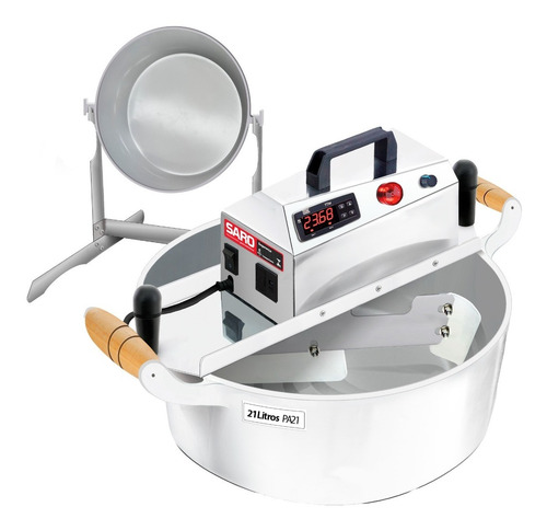 Imagem 1 de 6 de Maquina Inox Mexe Doce 21 L + Timer Frete Gratis