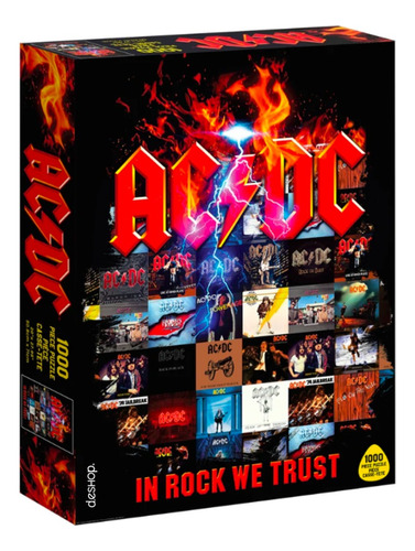 Ac/dc Power Up Rompecabezas 1000 Piezas Road Crates