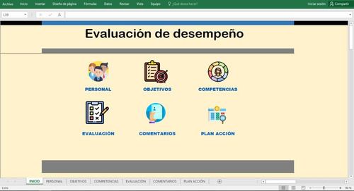 Excel Evaluación De Desempeño