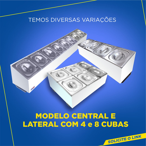 Condimentadora Pizzarola 6 Cubas 1/6 Zpcnl1/6 2