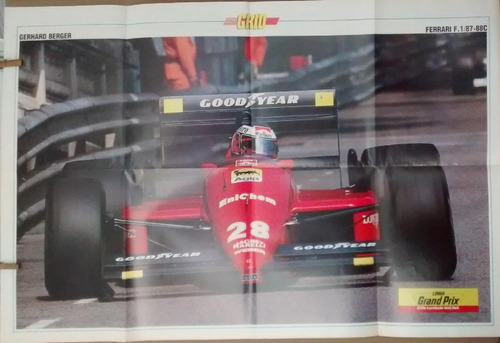 Gerhard Berger - Ferrari - Gp Monaco 1988 - Poster