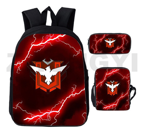 Mochilas 3d Free Fire Garena For Niños Con Impresión De Dib