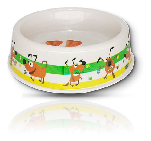 Bebedouro/comedouro P/ Caes E Gatos Plst 18,5*5 Cm Cor:maxx8