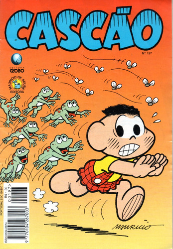 Cascão N° 197 - 36 Páginas - Em Português - Editora Globo - Formato 13 X 19 - Capa Mole - 1994 - Bonellihq Cx177 E23