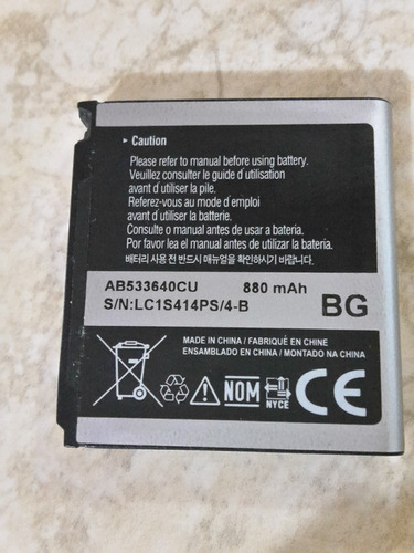 Bateria Samsung M8800, S3600, S3600c, Sgh-f268, Sgh-f330...