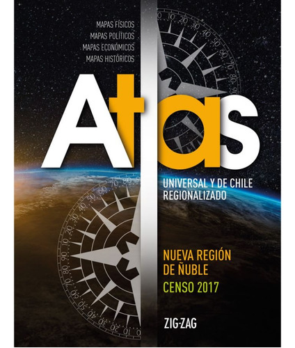 Atlas Universal Y De Chile Regionalizado - Zig Zag Original