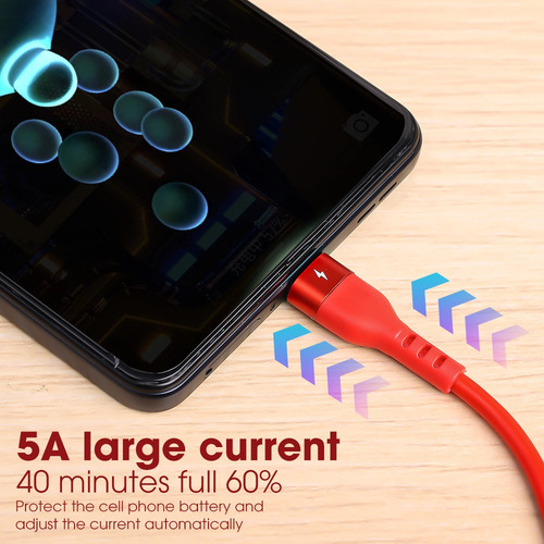 Cable De Carga Rápida De 5 A Car Spring Stretch Para iPhone