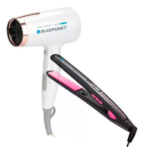 Combo Blaupunkt Secador Gold Wind + Plancha Francesca