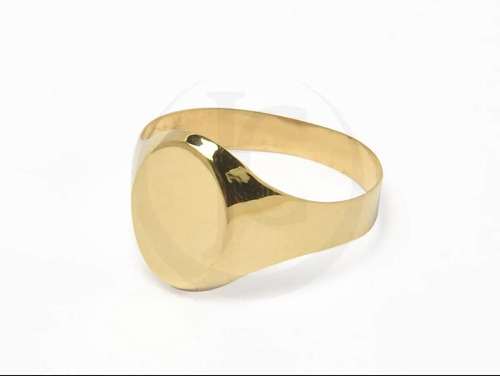 Anillo Hombre Oro 18k Sello Oval 3grs Grabado Regalo Joyas